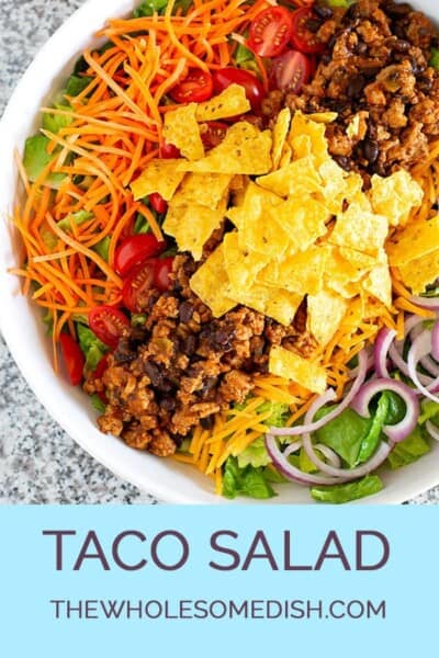 The Best Taco Salad - The Wholesome Dish