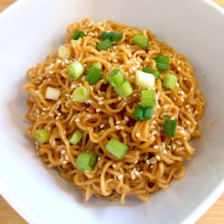 Sesame Peanut Butter Noodles - The Wholesome Dish