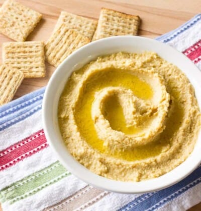 Simple Hummus Without Tahini - The Wholesome Dish