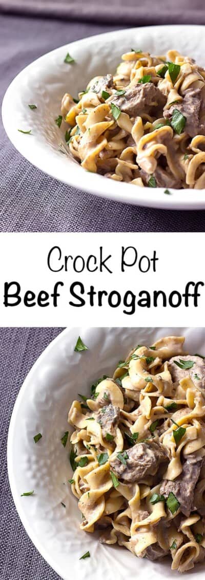 Crock Pot Beef Stroganoff - The Wholesome Dish