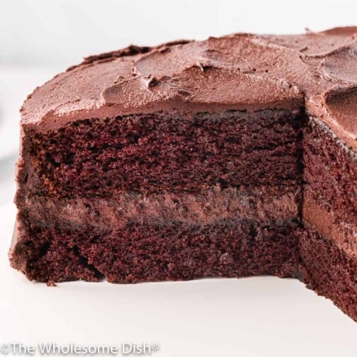 The Best Homemade Chocolate Cake - The Wholesome Dish