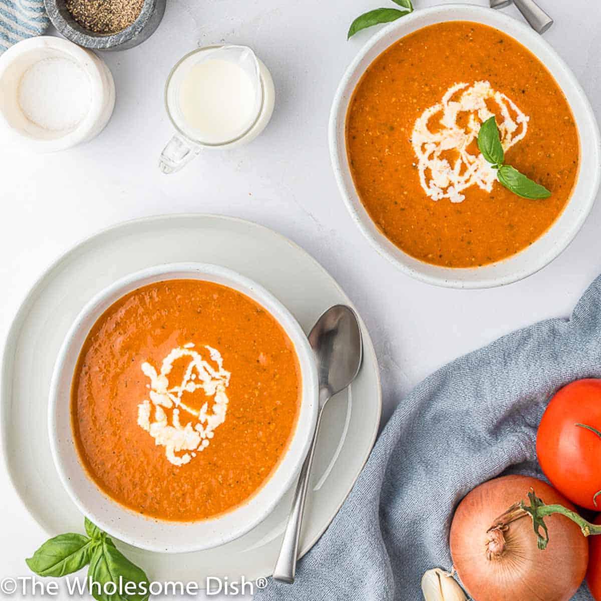 Homemade Tomato Soup - The Wholesome Dish
