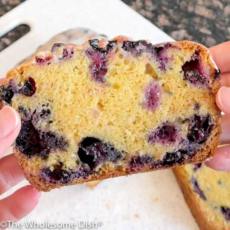 Lemon Blueberry Bread - The Wholesome Dish